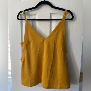 Lulu’s Yellow Tie Back Cutout Tank Top